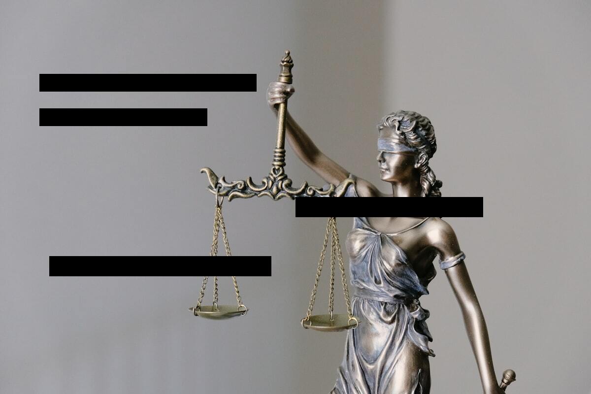 Court order of release, redacted sample