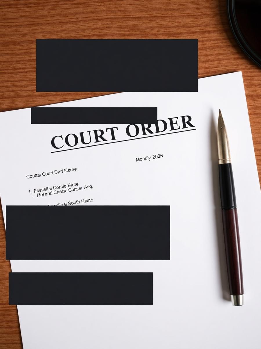 Redacted Surplus notice from clerk