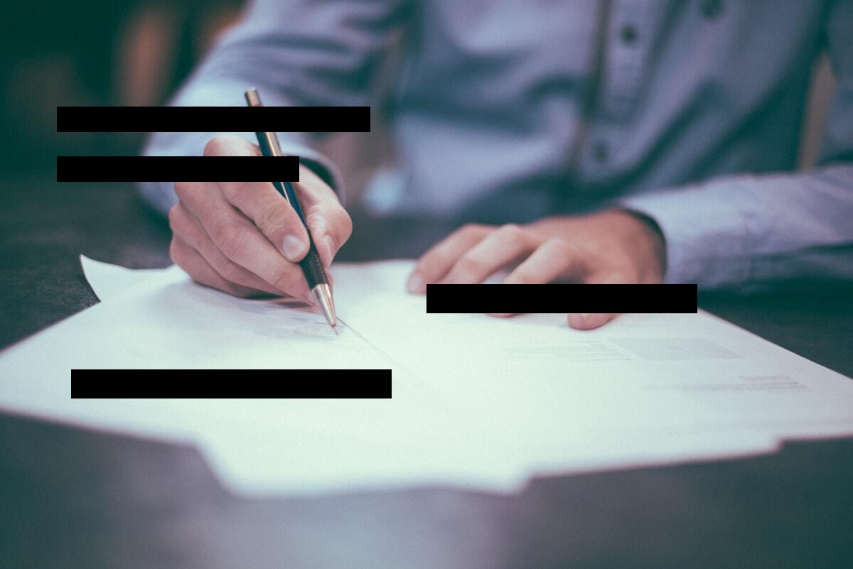 Clerk surplus notice, redacted sample